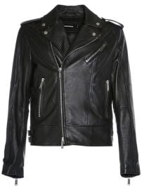 Kiodo leather zip jacket - Dsquared2 - Men Luisaviaroma at Luisaviaroma